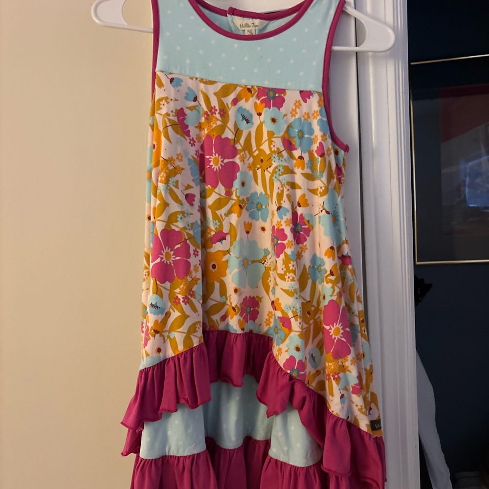 Matilda Jane best spinning Ruffle Dress - Pink, Blue, Yellow